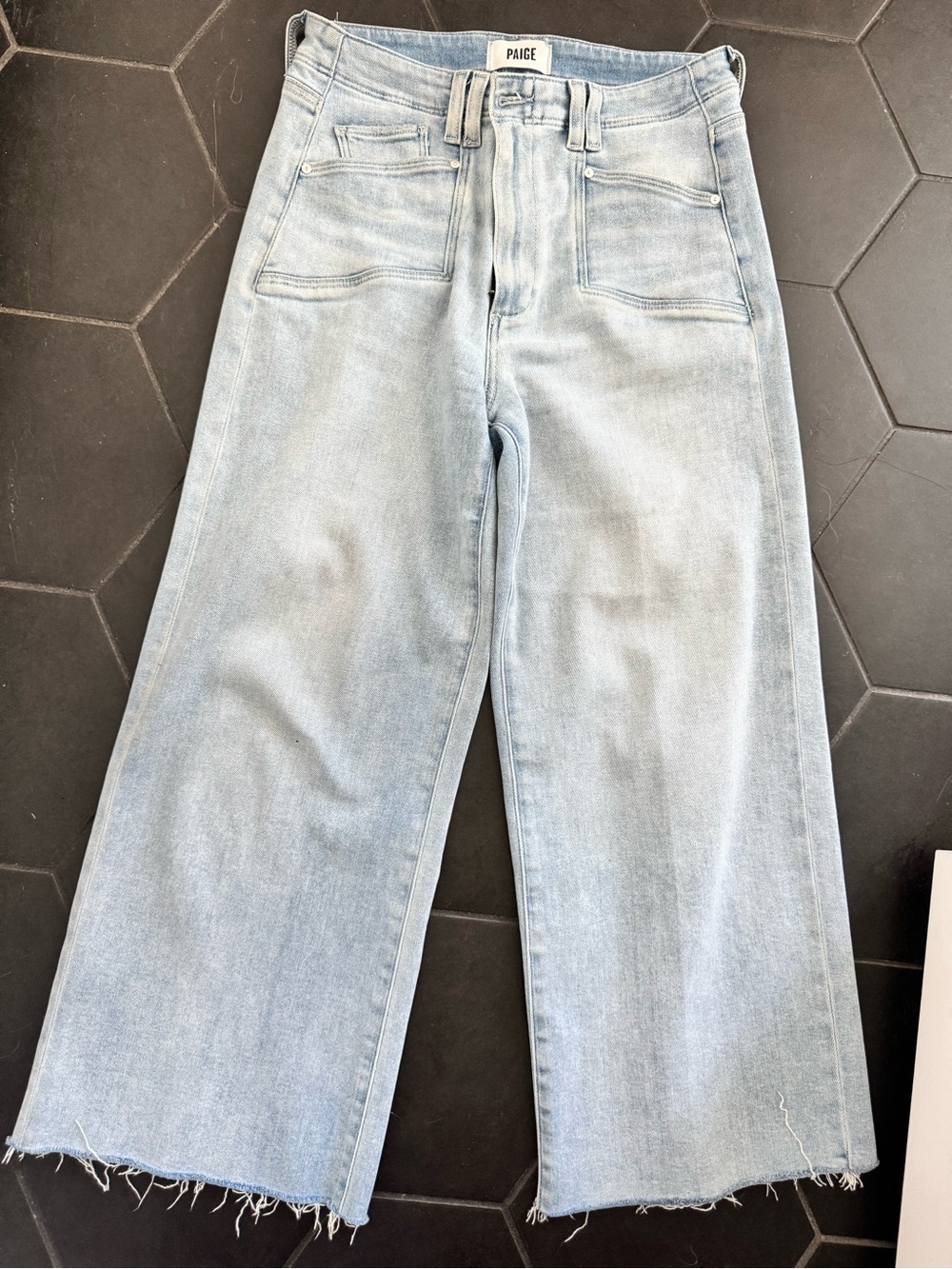 PAIGE Anessa light Blue Wide Leg Jeans